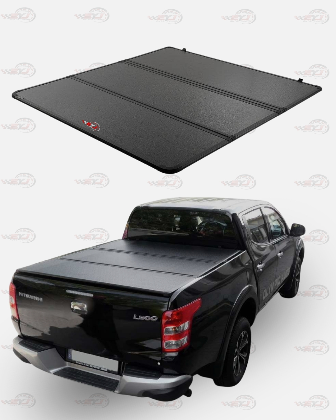 TAPA DE CAMA TRI-FOLD MITSUBISHI L200 2016 PLUS  DOBLE CABINA  RAG