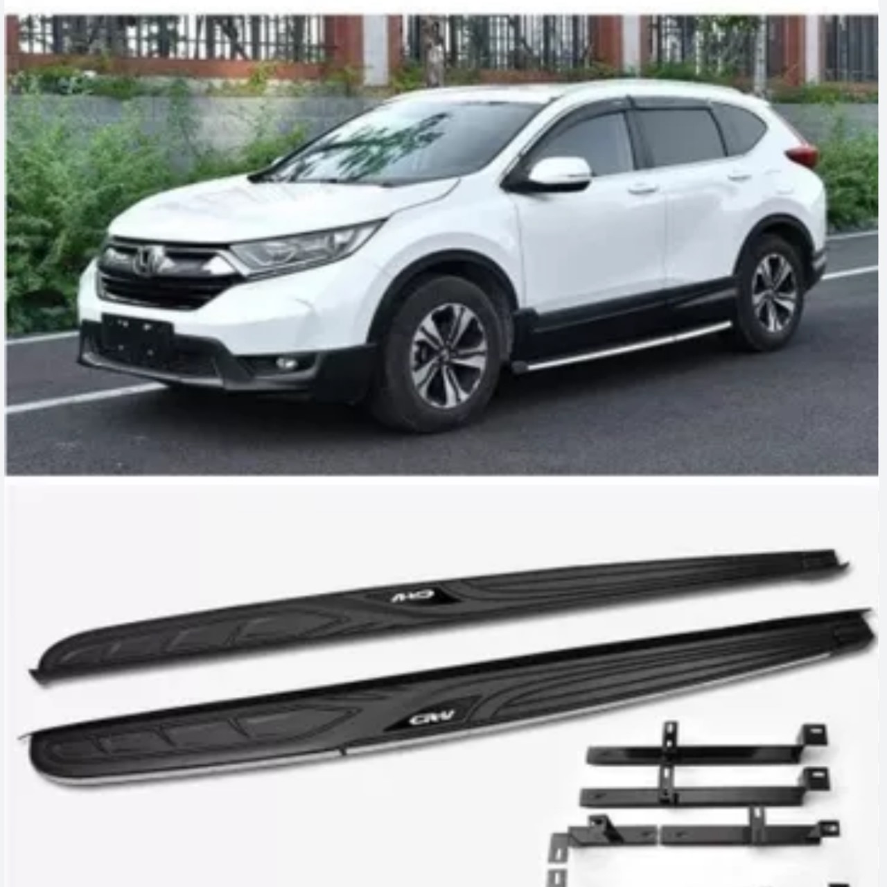 ESTRIBO HONDA CRV 17-21 BORDE NIQUELADO