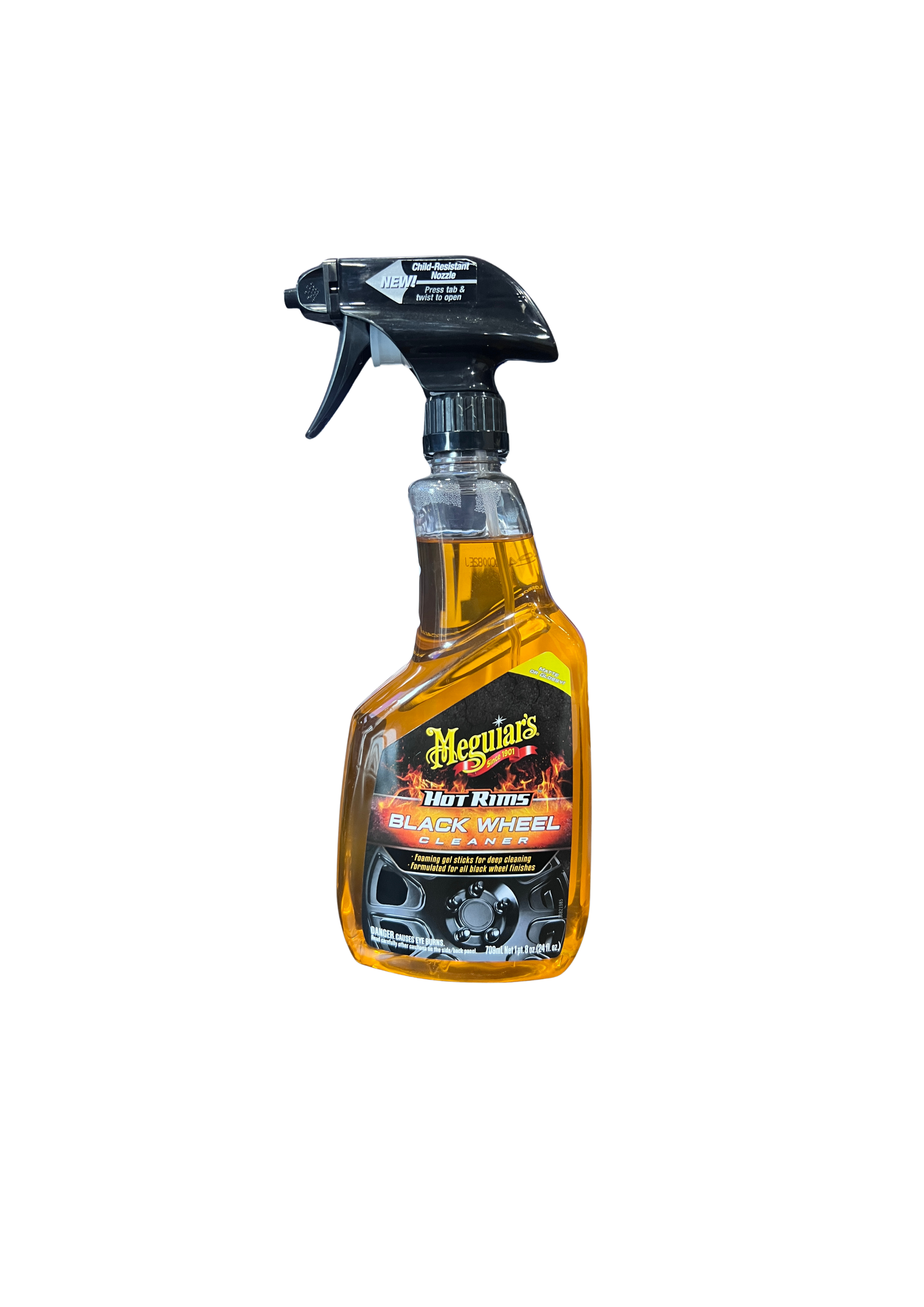 HOT RIMS BLACK WHEEL CLEANER 24 OZ